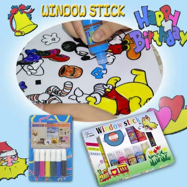 DIY Window Cling Art for kids