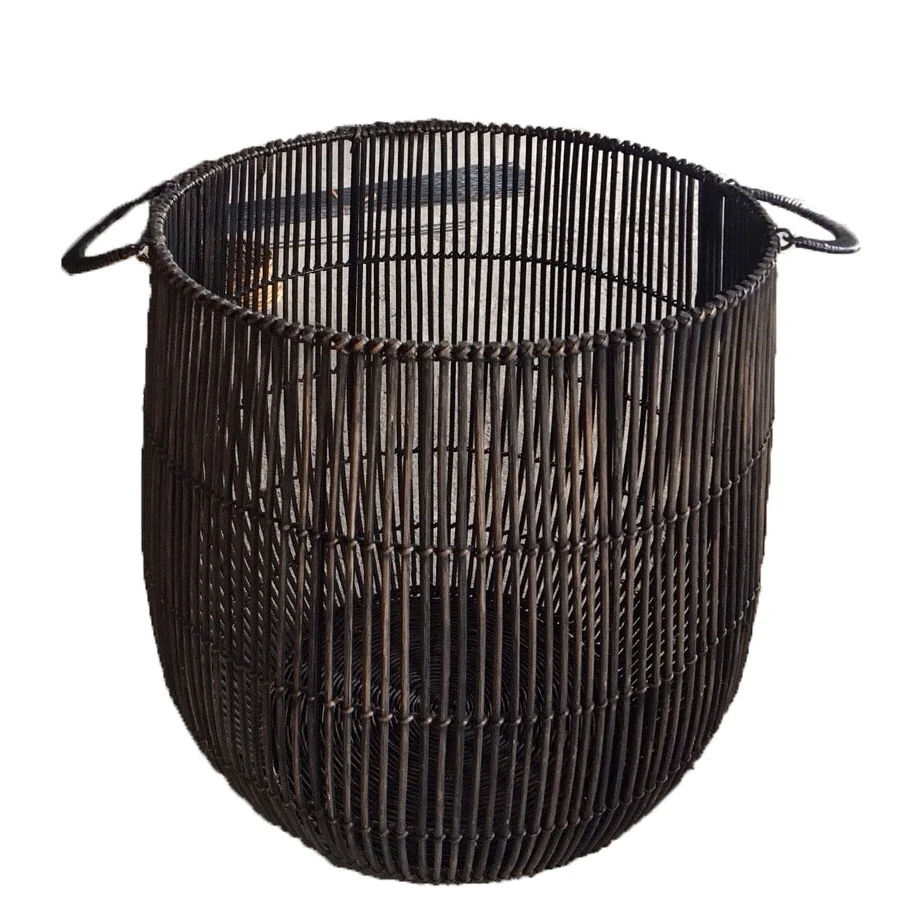 Ротанговая корзина для хранения белья Фруктовая корзинка ручной работы плетеная Вьетнам Boho ротанга бамбуковая