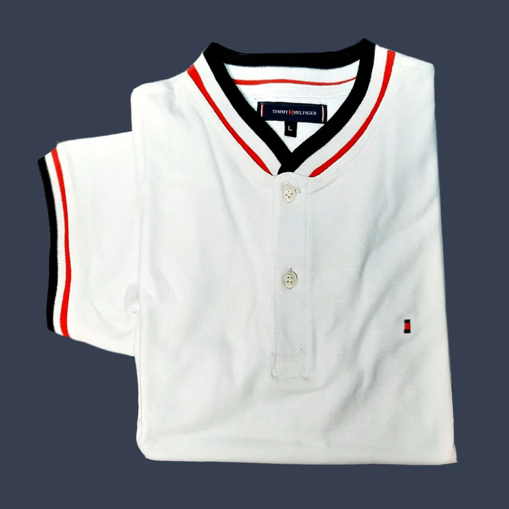 High Quality Banded Collar Polo T shirt 100% Cotton Embroidery OEM services Bangladeshi Manufacturer in cheap price