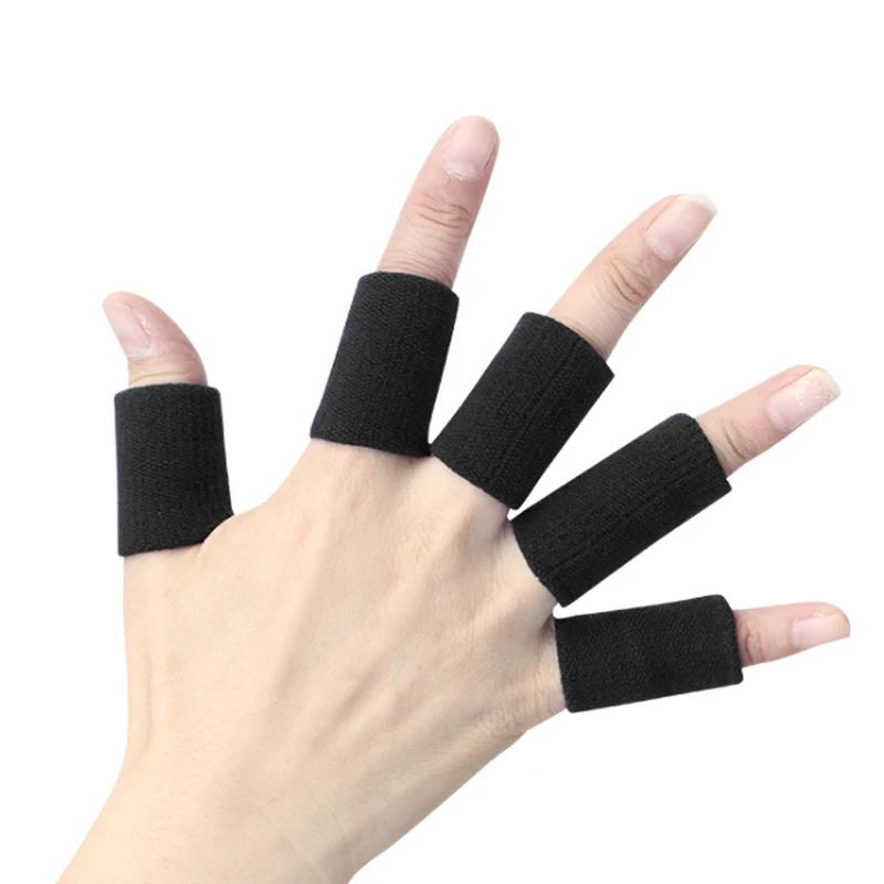 Black and Blue Knitting Nylon Basketball Finger Protect Finger Protection Volleyball Finger Sleeve