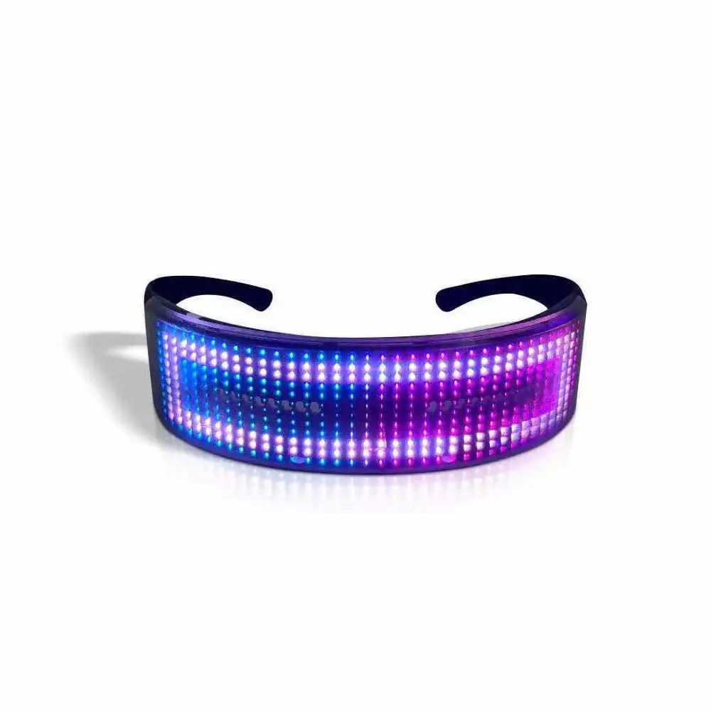 Rechargeable Creative APP Phone Connection Display LED Colorful Party Glasses