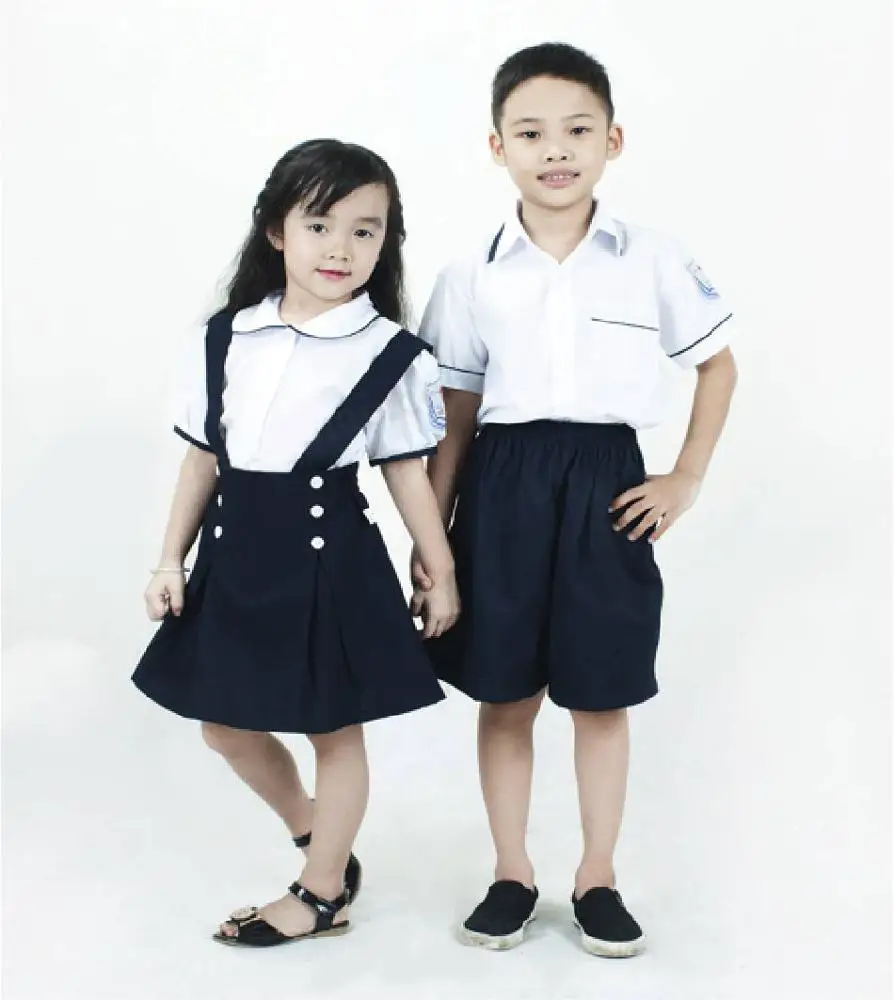 
New design kids kindergarten school uniform Clothes For Kids uniform made in Vietnam 