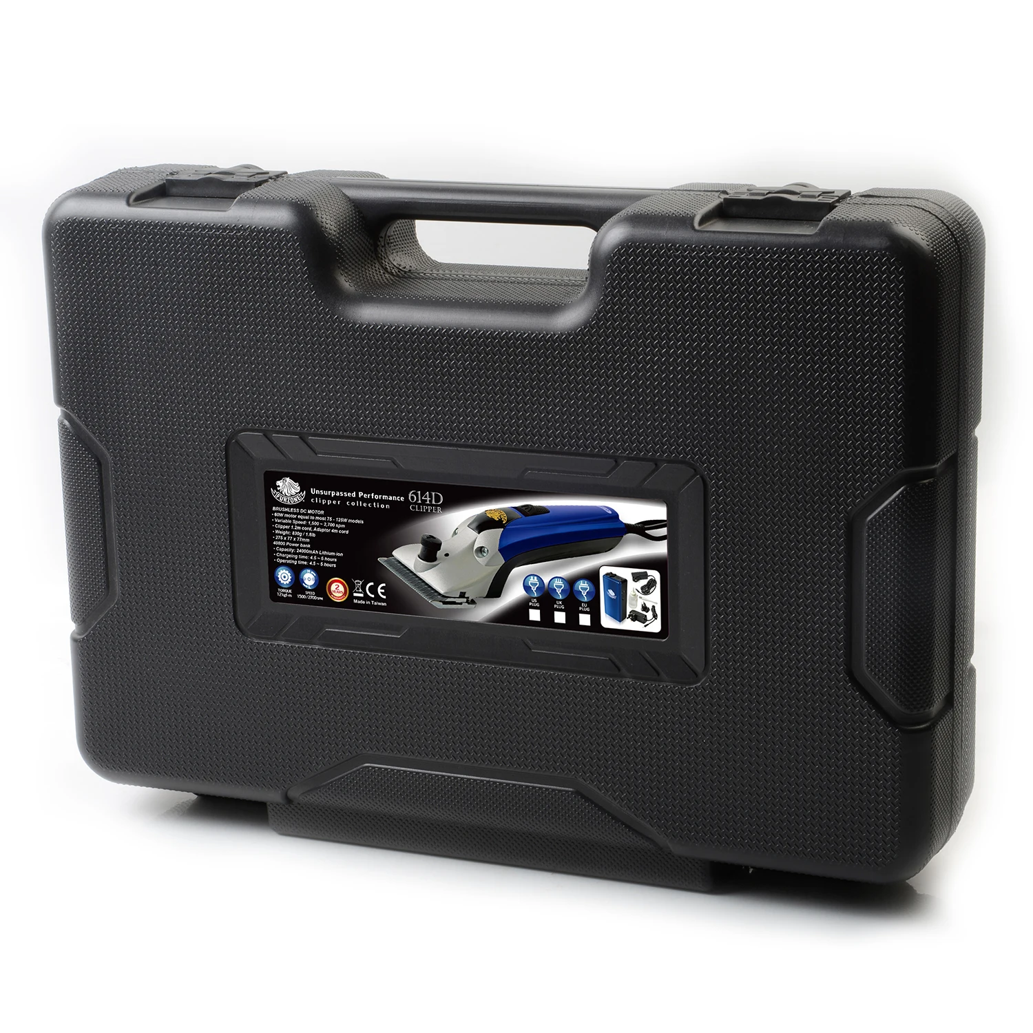 Профессиональная электрическая машинка для стрижки крупного рогатого скота и внешний аккумулятор