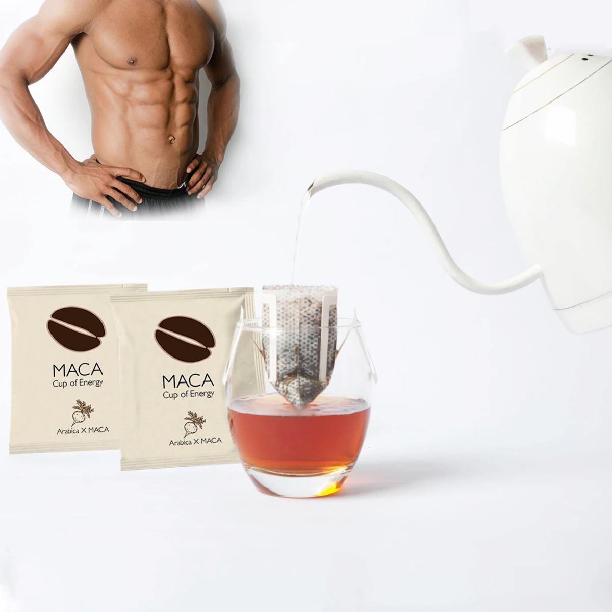 Strong Taiwan Men Enhance Sexual Power Peru Black MACA Drip Coffee 10g Bio Herbs Coffee