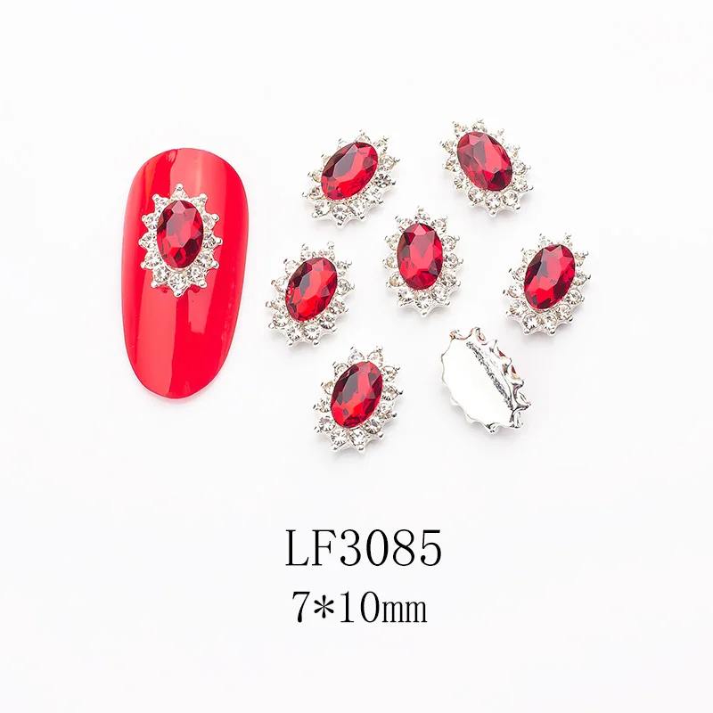 Metal Magic Color K9 Special-shaped Diamond Nail Decoration Alloy Nail Rhinestones Charms