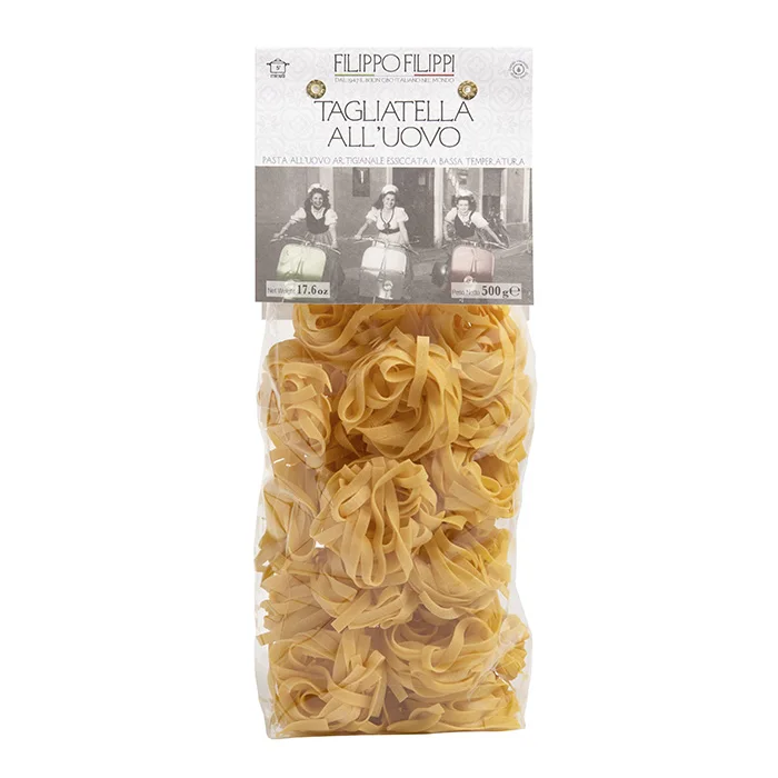 High Quality Made in Italy egg noodles dry egg pasta tagliatelle 500 g bag