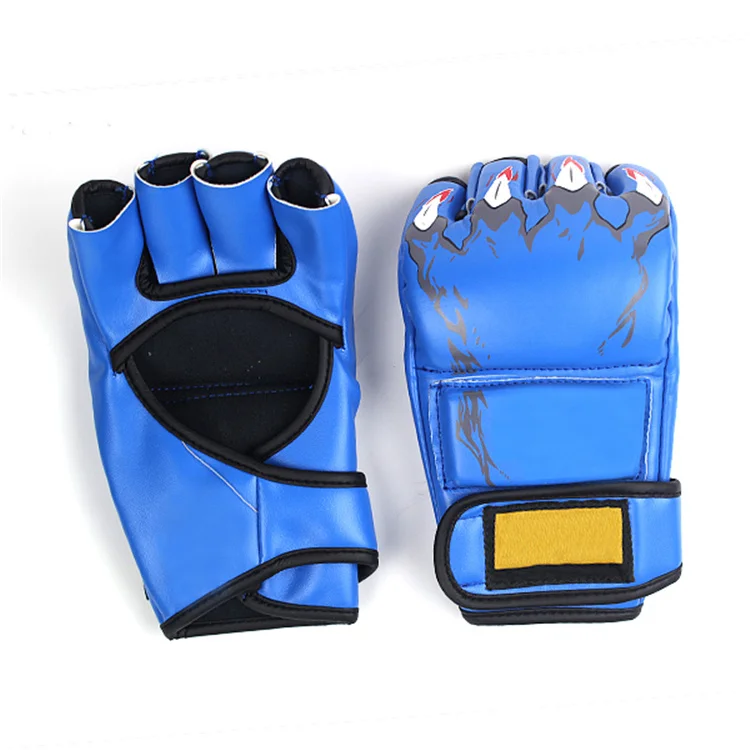 2021 Professional Boxing Training Gloves Custom Design New Half Finger Logo Mma