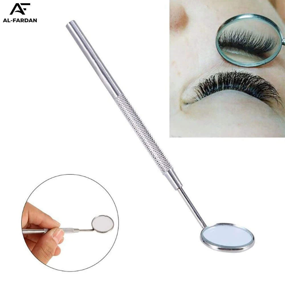 Stainless Steel Dental Inspection Mini Mouth Mirror Handle Teeth Cleaning Tools Silver Chrome Polish Round Shape Dental Mirror