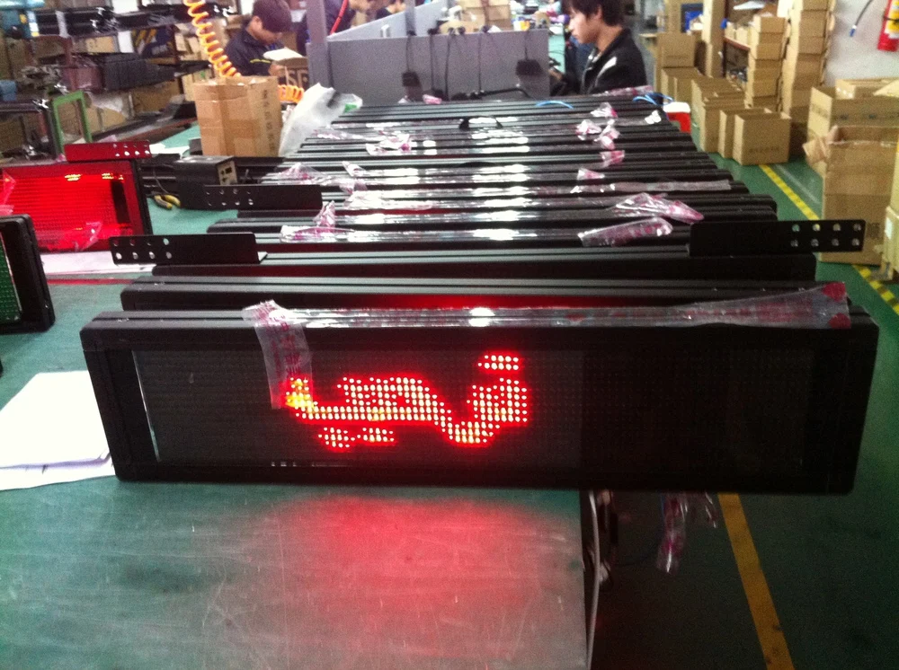 bus electronic scroll display screen or LED sign product