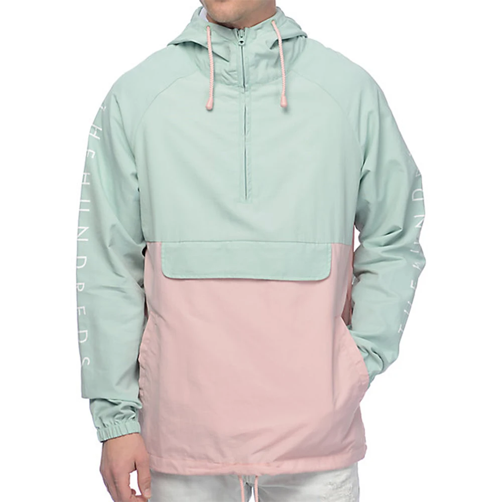 
New Design Custom Pullover Waterproof Polyester Windbreaker Jacket Wholesale Cheap Wind Breaker Jacket 