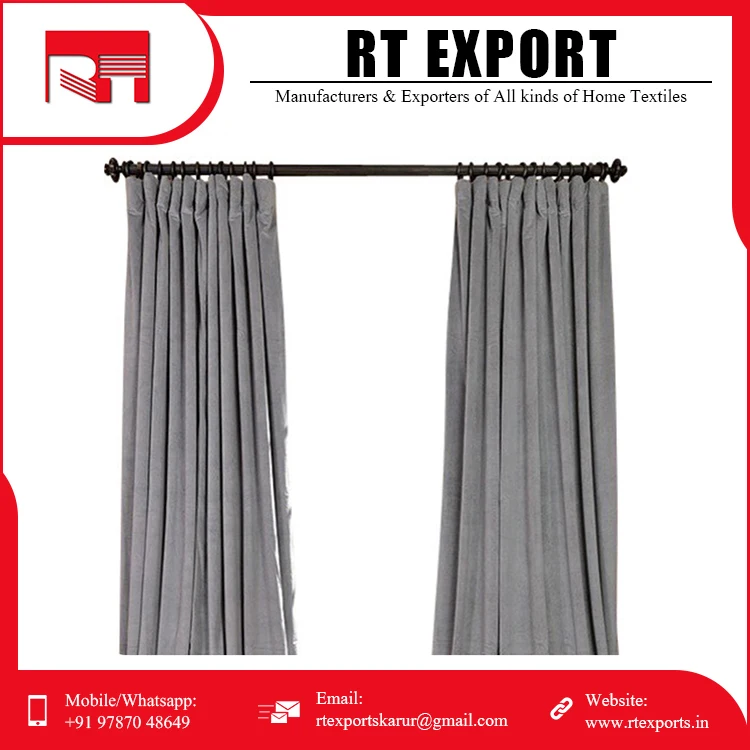 Good Quality Hot Sale Customized Design Modern Style 100% Cotton Linen Window Curtains for Living Room