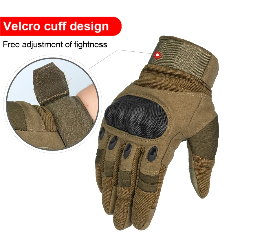 Men Full Finger Touch Screen Tactical Army Gloves Cycling Hiking Riding Motorcycle Gloves Microfiber