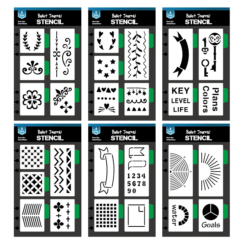 Новый стильный многослойный клейкий трафарет для планировщика
