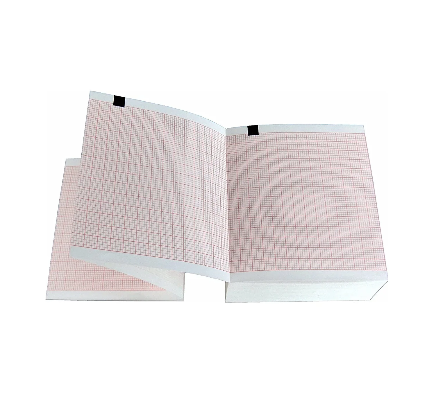 
ECG Paper Thermal Chart Fanfold Compatible with Schiller AT-101, Defigard, 80x70mm, 2.157.026 
