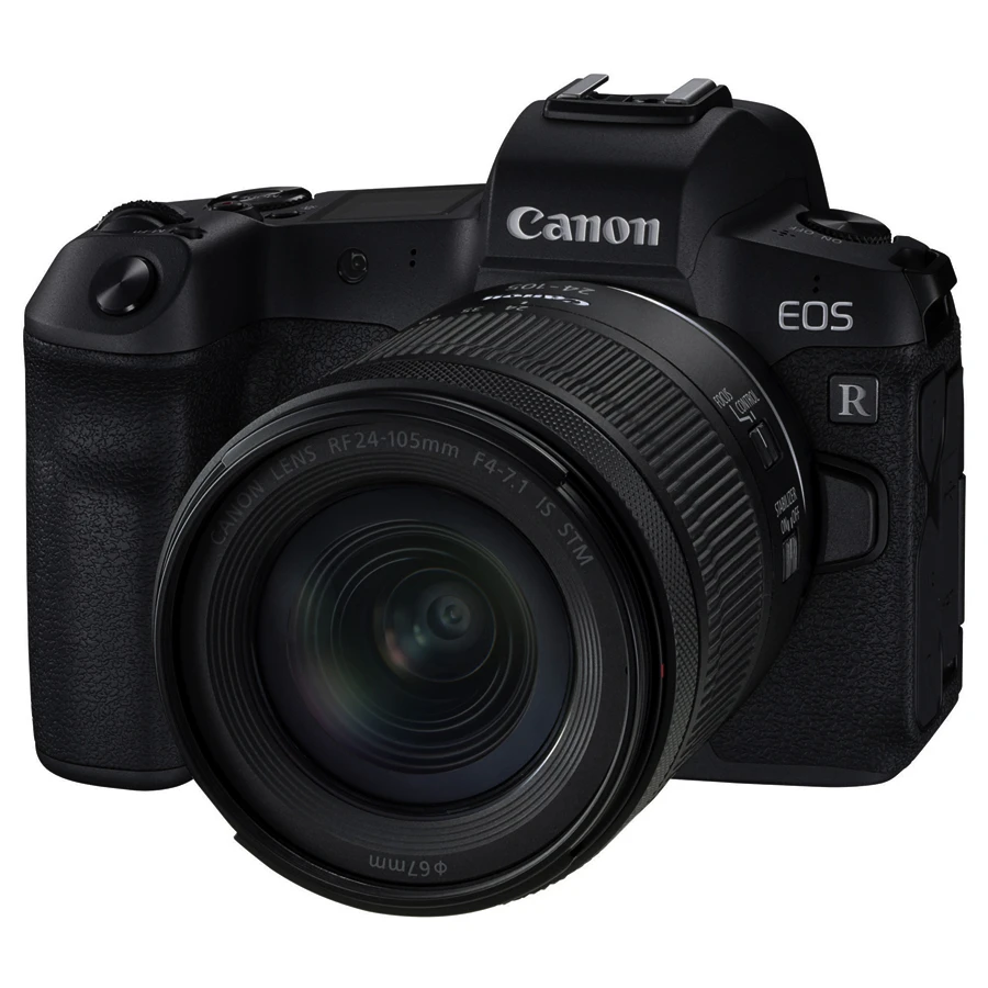Набор объективов Cannon E.O.S R + RF24-105mm F4-7.1 is STM, черные цифровые камеры