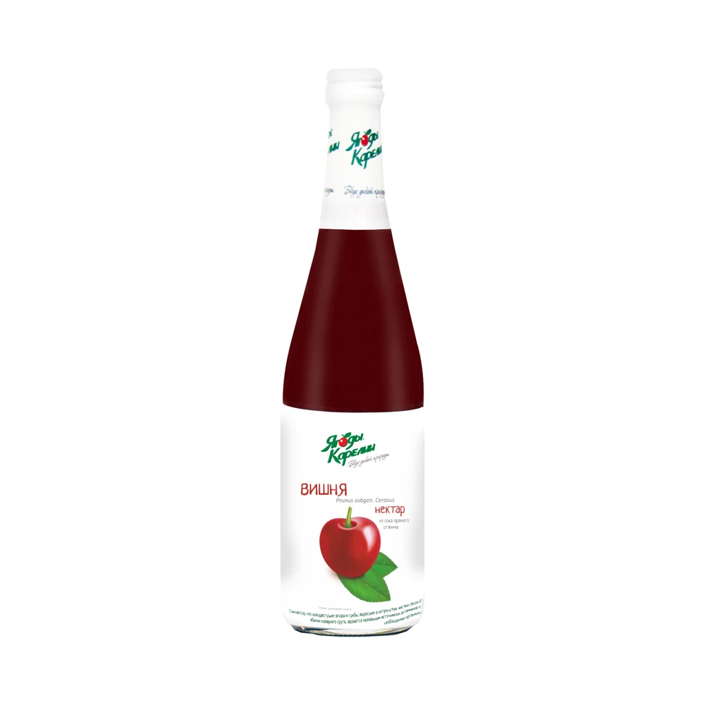 Premium quality 100% organic cherry nectar drink glass bottled, soft drinks