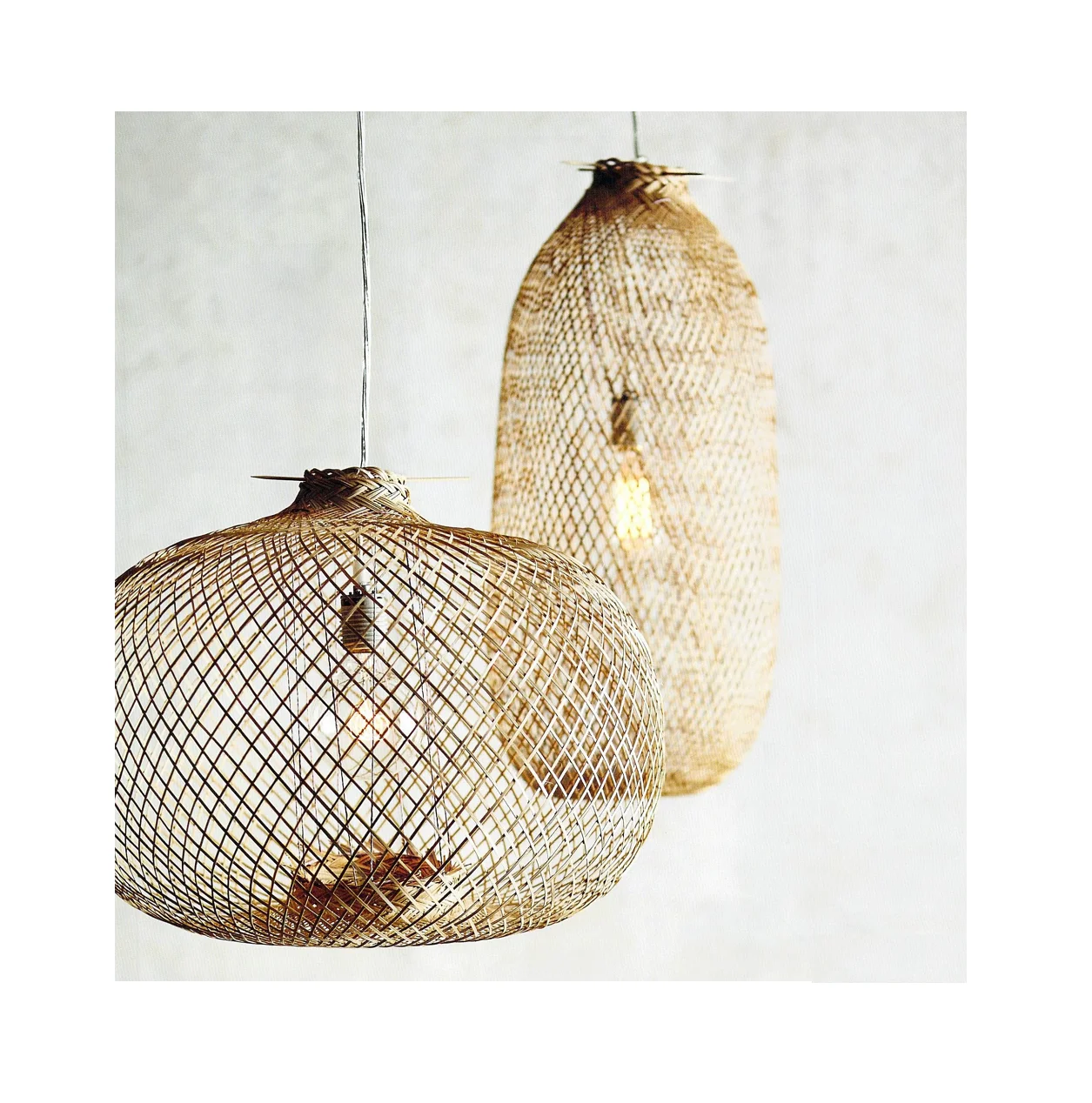 Vietnam Wholesale Bamboo Lamp Modern Handmade Wicker Rattan Bamboo Pendant Lamp High Quality Best Price