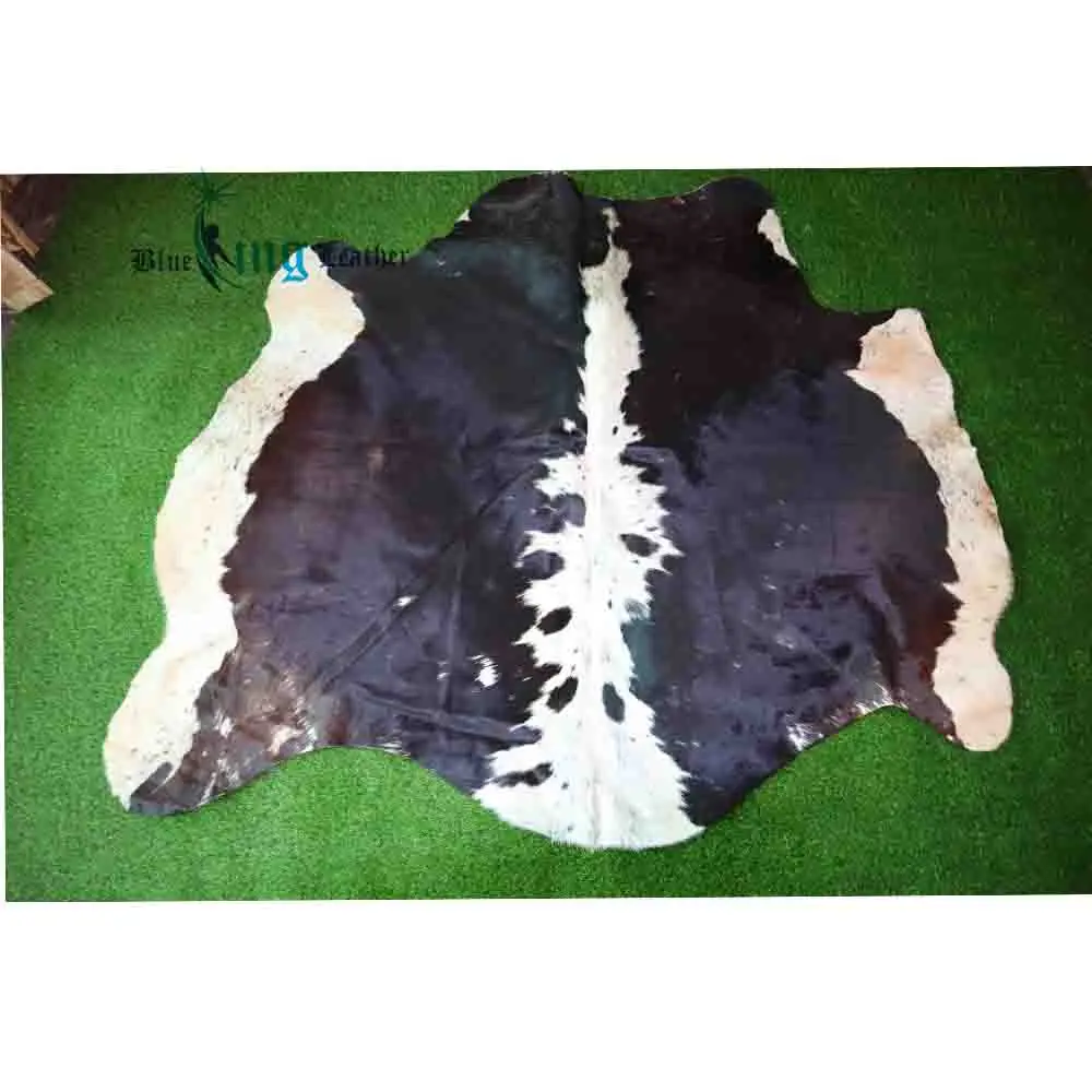 High Quality Leather Ornament Cowhide Skin Floor Rug