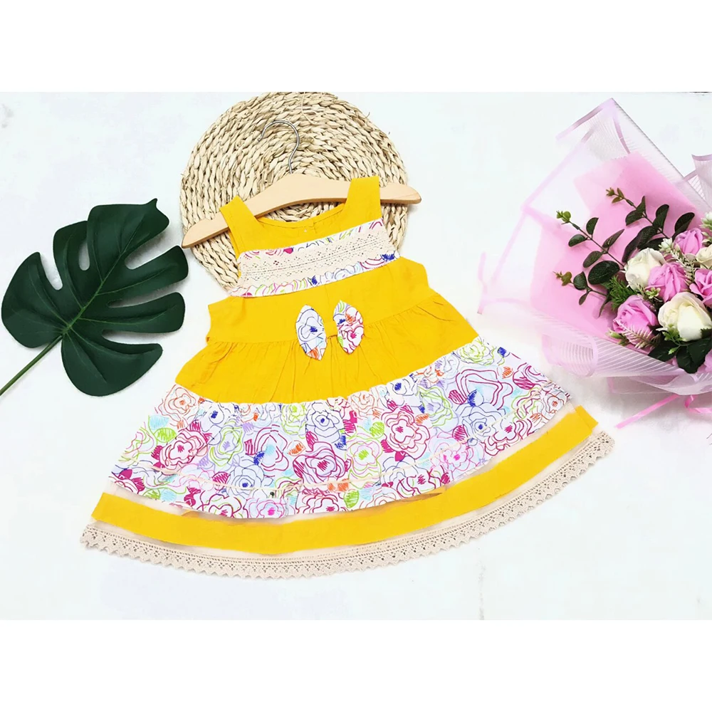 Baby Girl Summer Party Dress Costume Princess Dress 2-7 years Made In Vietnam