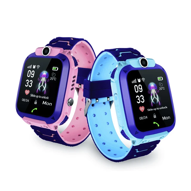 UUTEK Q12 Fashion design depth waterproof LBS tracker children smart watch children watch