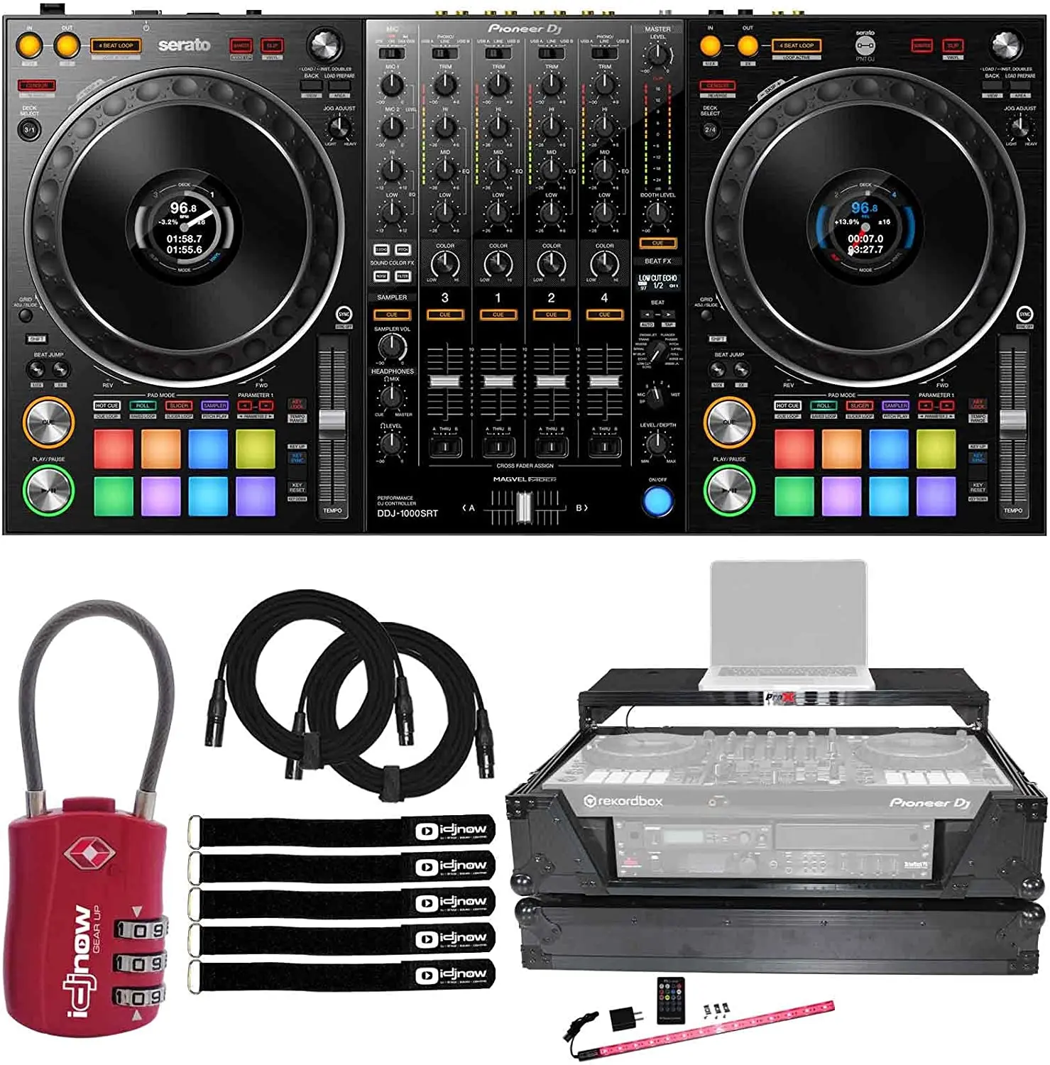 Качественная Новинка! Пионер ди-джей DDJ-1000SRT 1000 сто 4-канальный Serato DJ контроллер купить 2 2-я идет бесплатно
