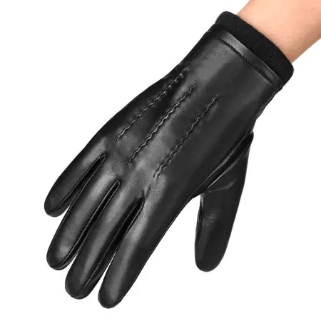 Wholesale Leather Gloves For Women Men Sheepskin Leather Gloves Outdoor Sport Warm Wool Lined Vintage Daily Dress Driving Gloves
