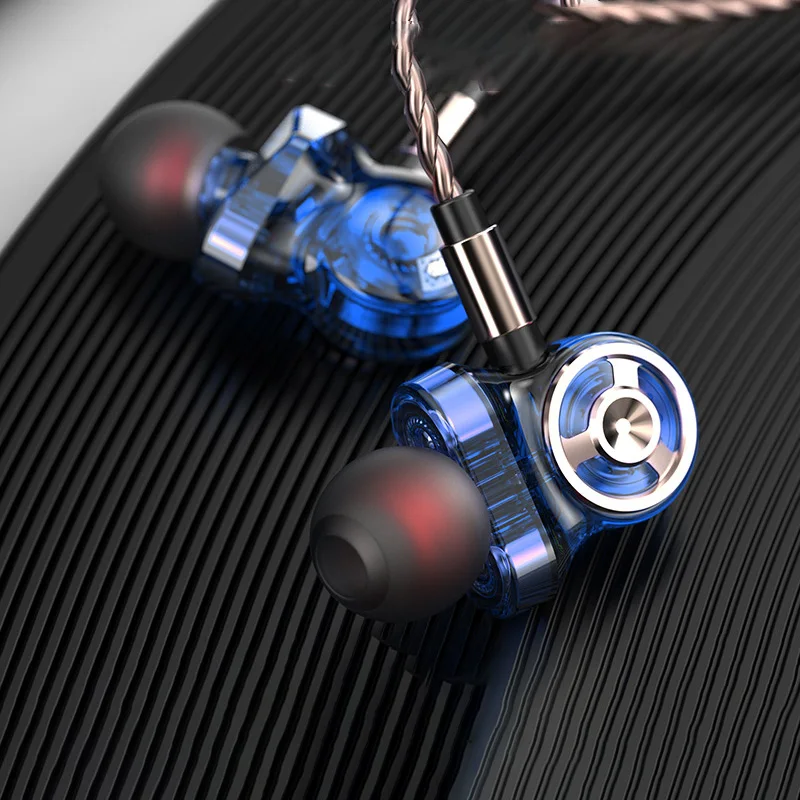 QKZ CK10 In Ear Earphone With Microphone 6 Dynamic Driver Unit Headsets Stereo Sports HIFI Subwoofer Earphones Monitor Earbuds