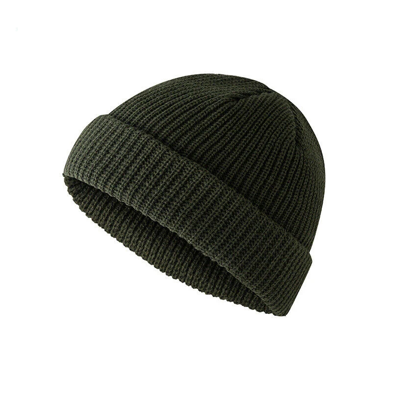 Men Breathable Thicken Ski Hat Soft Knit Bonnet Skullies Beanie Fall Winter Neck Warm Wool Knitted Hats