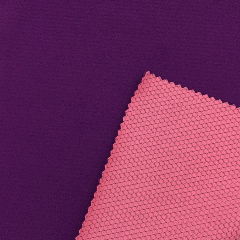 Unique Design 94%POLYESTER 6%SPANDEX Piece Dye Interlock Fabric with Wicking Brush Finish