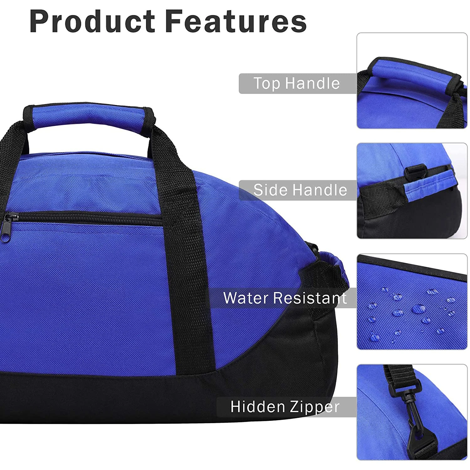 Duffel Luggage Bag Ripstop Sports Gym Foldable Travel Custom Logo Lightweight Waterproof Shoulder Customized Style Outdoor