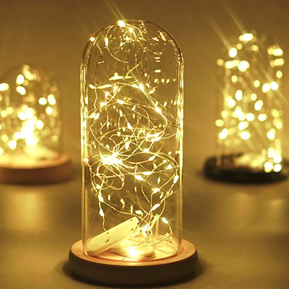 Светодиодная гирлянда из медной проволоки сказочные Звездные гирлянды Свадебные украшения и пасхальные для стола «сделай сам» вечеринки