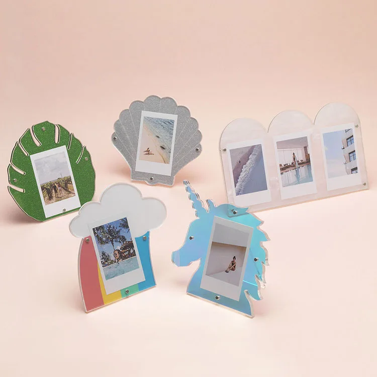 3 в 1 креативный современный дизайн Mni фото яма форме акриловой рамки Instax