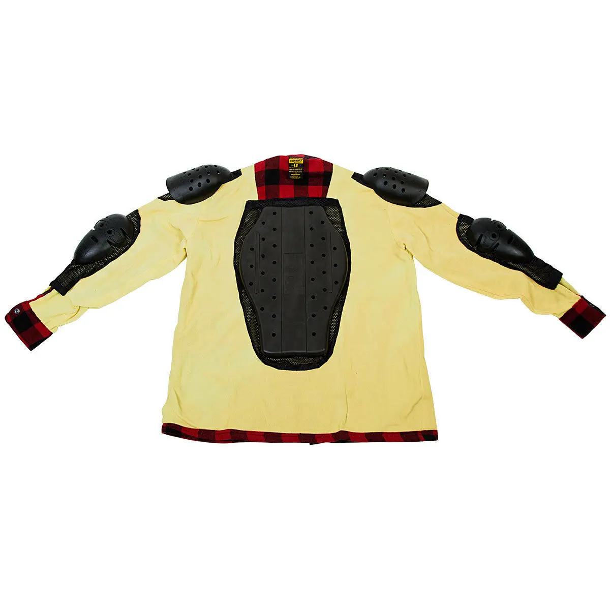 
Mens Motorcycle Motorbike CE Armoured Flannel Shirt lined with Kevlar 