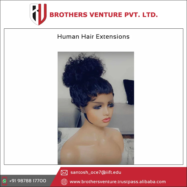 Lowest Price 100% Raw Unprocessed Virgin Human Hair Extension - Wigs Available in Different Color