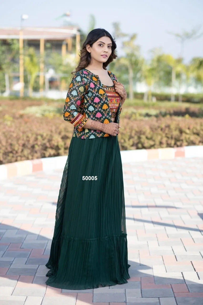 2022 Most Beautiful Rajasthani Work Long Gown Fashionable Daily Style Indian Girls Weddings-Ready Wear Wholesale Low Prices