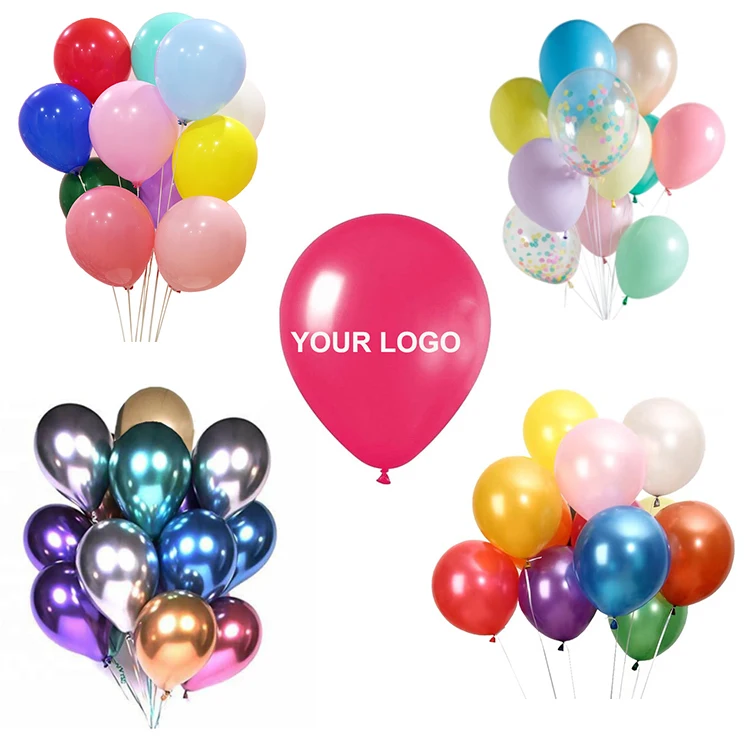 High Quality 12 inch chrome balloons  Wholesale Natural latex pearl balloons metallic balloons for Party Decoration