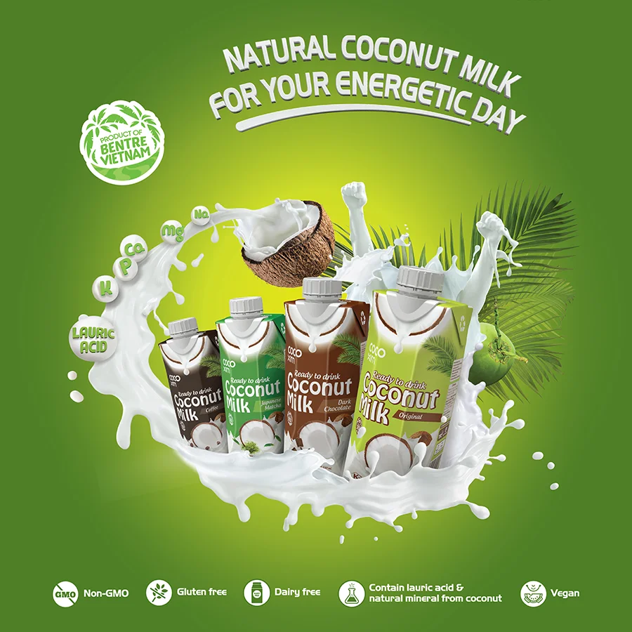 Coconut milk drink Chocolate flavored