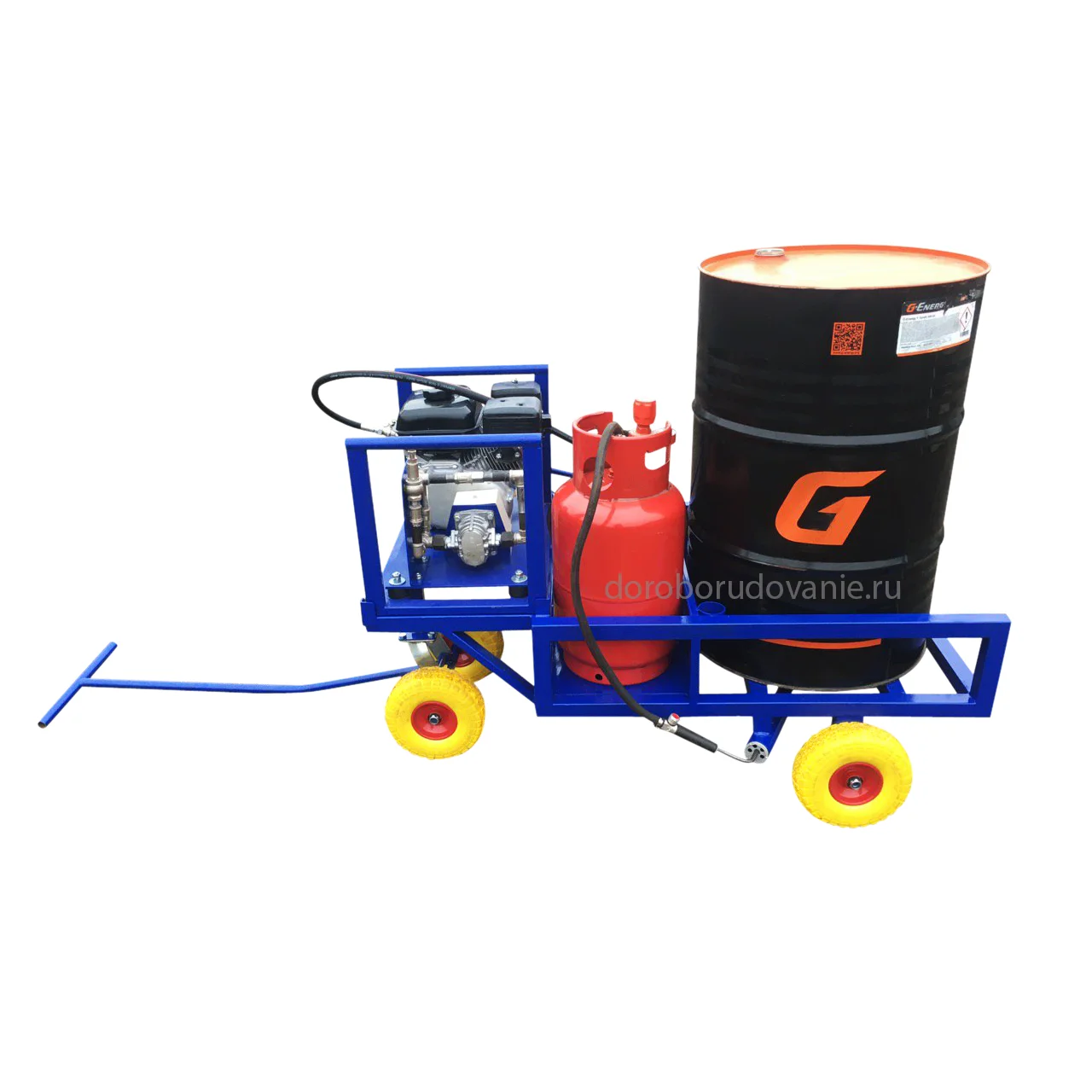 Bitumen Sprayer With Heating And Trolley BE-2T Business Premium Road Sealing Machine Bitumen Spreader Road Crack Sealing Machine