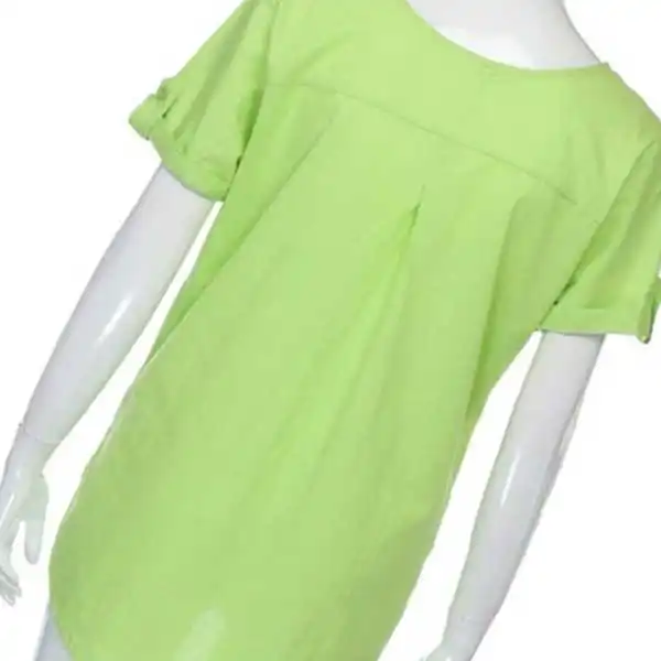  Длинные футболки для женщин в зеленом цвете большие размеры хлопковые женские