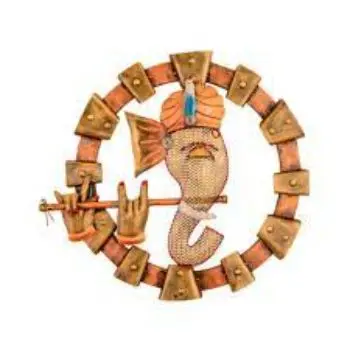  Ручная работа железное окрашенное кольцо Krishna музыкальная статуя для дома/стены декоративное