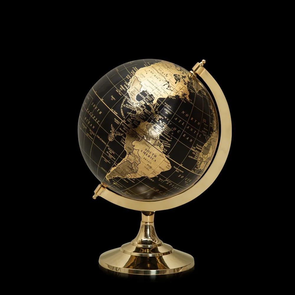 Sphere Black And Gold Globe