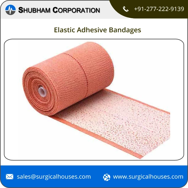 Easy & Painless Removal Better Elasticity Allow Free Joints Elastic Adhesive Bandages for Clinics and Hospital Use