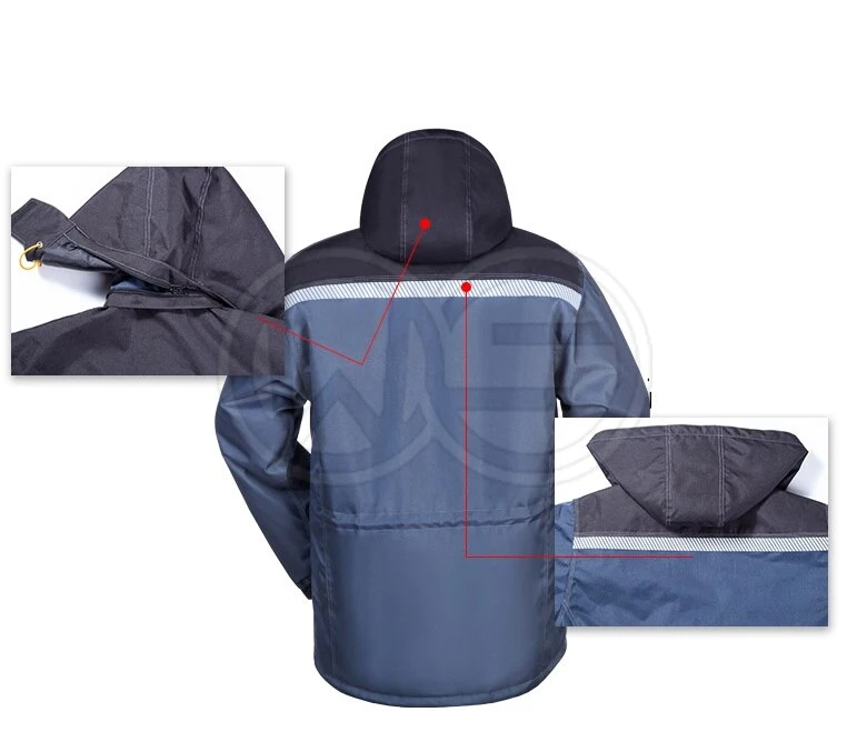Winter Work Clothing Cotton padded Reflective wadded Jacket Water Proof Thermal AutoRepair Welder suit Workshop Coverall Uniform