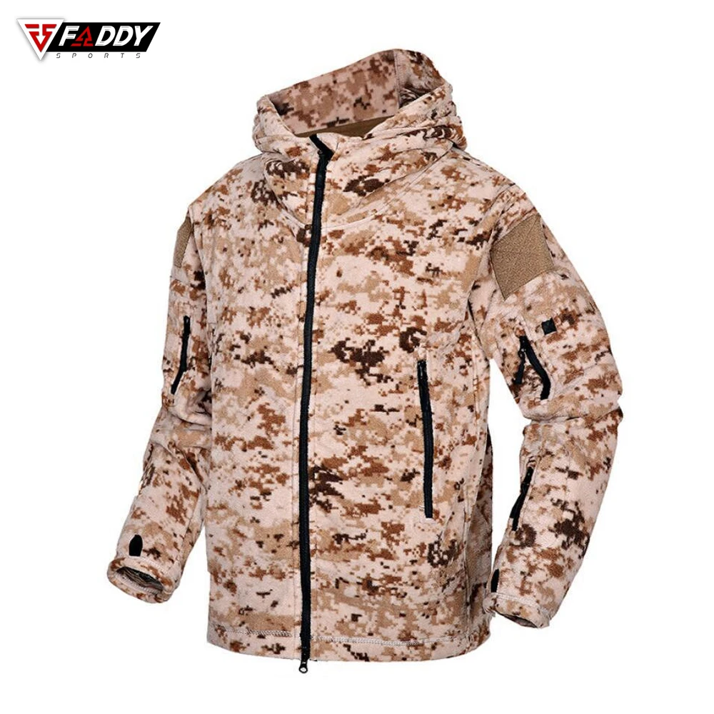 Мужская охотничья уличная полярная Военная армейская мягкая тактическая куртка из полиэстера