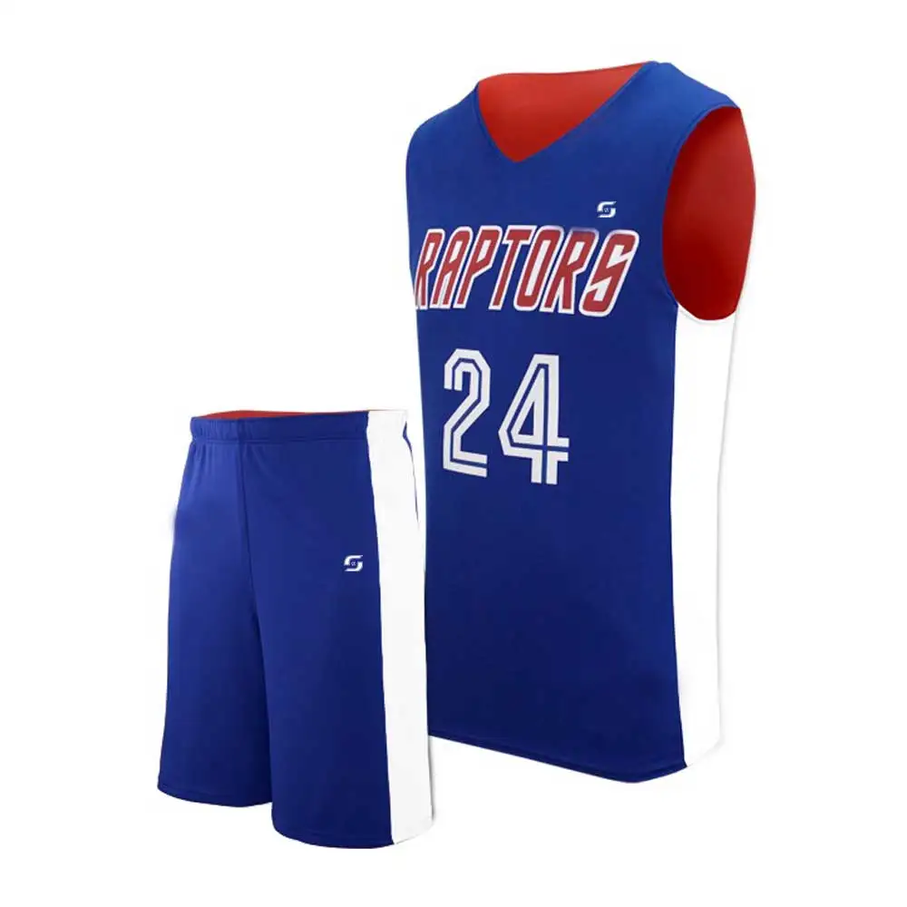 Comfortable Stretch Reversible Basketball Uniforms Factory Price Reversible Basketball Uniforms