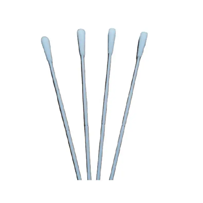 Носовые тампоны лучшего качества, флокированные, изготовлены из 100% нейлона 150 мм для отбора проб, используемые в медицинской службе белого цвета