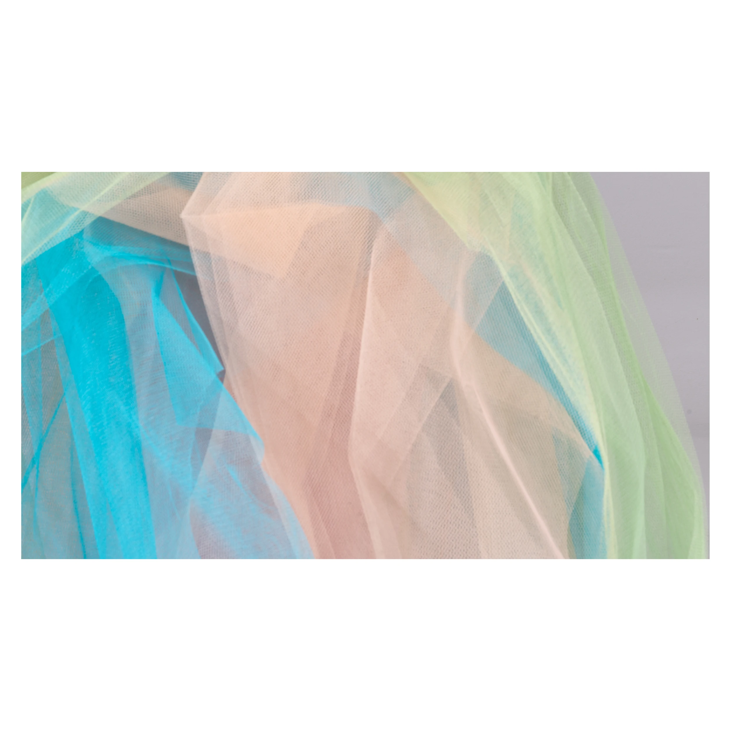 100% (PES) Polyester Bridal Wedding Mesh Yarda Tulle Mesh Fabric Bridal Tulle 3 colors 31-33 gsm Wholesale Manufacturer Matte Fa