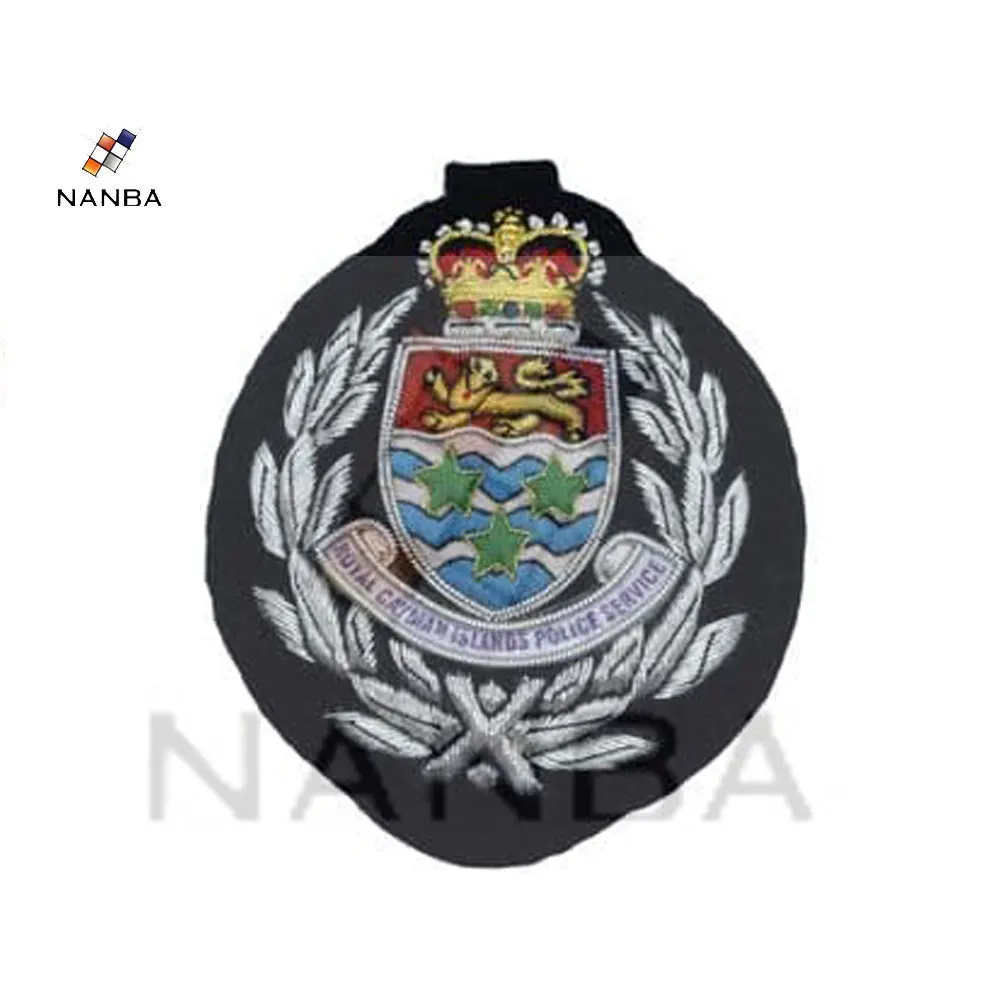 Значки с ручной вышивкой в виде золотых слитков нитками и кепками значки стиле морского корабля короны Королевского флота офицера армии блейзера