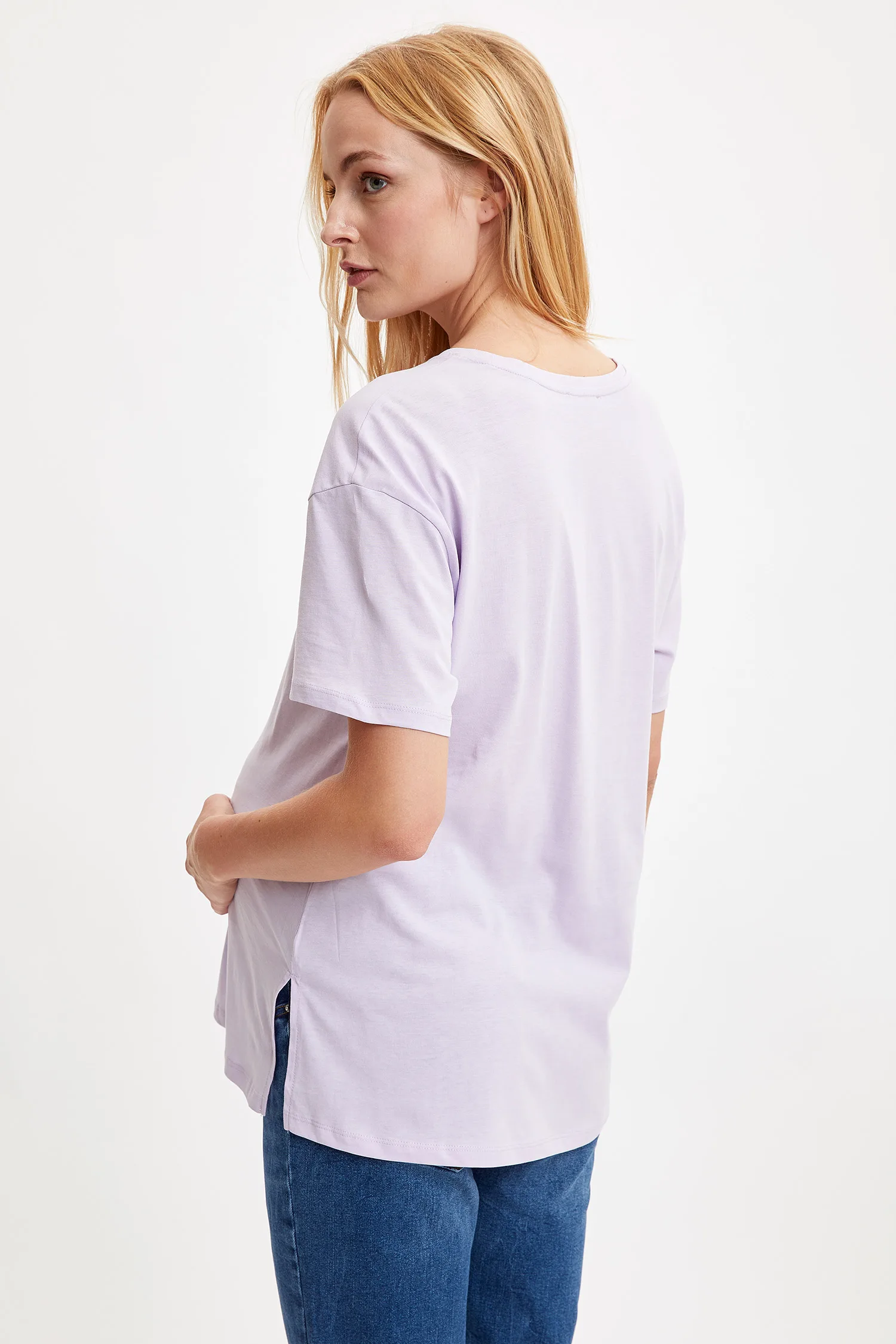 
Defacto New Season Apparel Maternity Women Basic T-Shirt Short Sleeve 