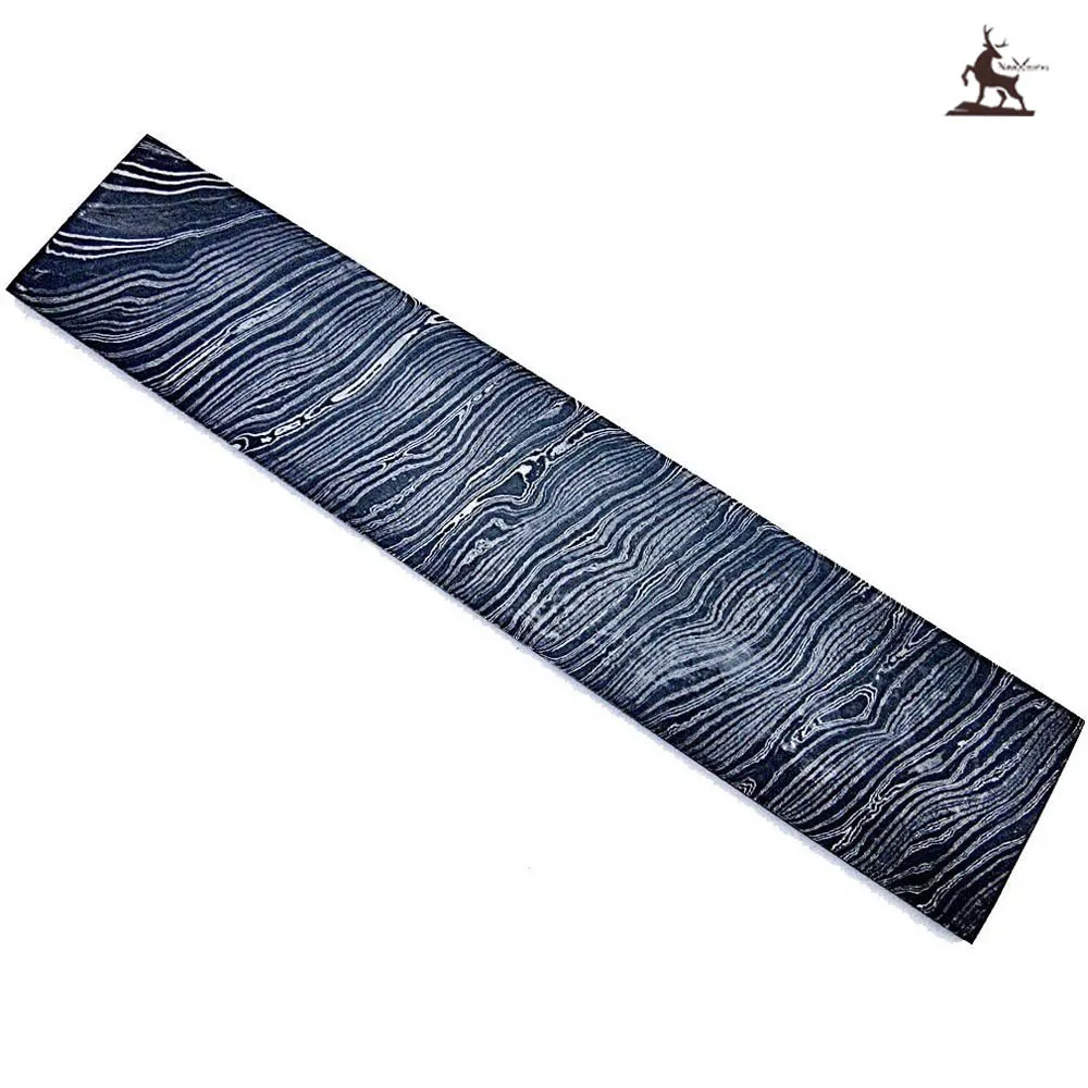 Damascus Steel Custom Handmade Rain Drop Pattern Billet for Blade Knife Material with Custom Sizes